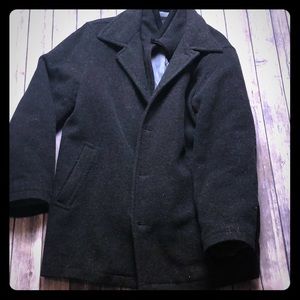 Charcoal grey men’s wool jacket